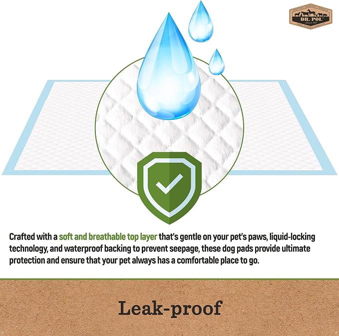 Dr. Pol Veterinarian-Approved Health Monitoring Puppy Pads - Ultra Absorbent, Leakproof Training Pads for Dogs with Color-Changing Technology – 50 Count, XL, 28"x30" – Fresh Scented
