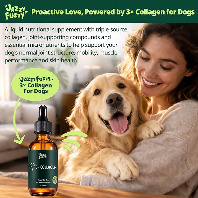Liquid Collagen for Dogs, Skin & Coat & Joint Support, 2 fl oz