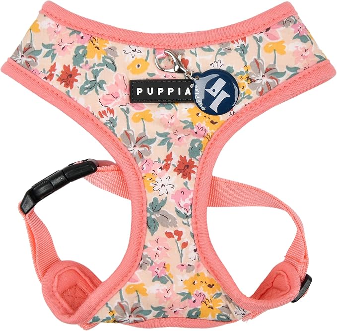 Puppia Spring and Summer Fashion Over-The-Head Dog Harness, Indian Pink_Lita, Extra Small
