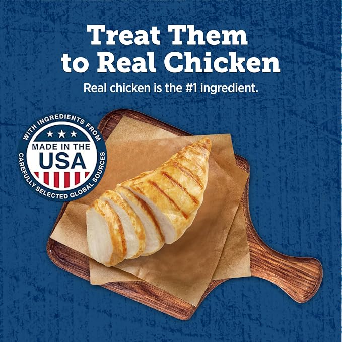 Blue Buffalo True Chews Premium Jerky Cuts Dog Treats with Natural Ingredients Chicken (Pack of 2)