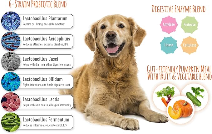Extend Dog Joint Care Supplement (30 Count) + Probiotics Soft Chews (100 Count) | with Glucosamine, MSM, Type II Collagen Supports Hip, Joint, Gut & Immune Health - Made in USA