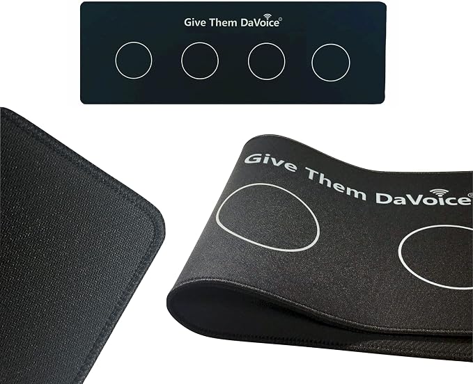 DaVoice Dog Button Mat, 4 Button Placements