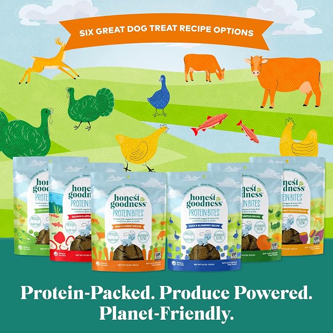Honest to Goodness Protein Bites Turkey & Pumpkin Dog Jerky, 5.5 oz