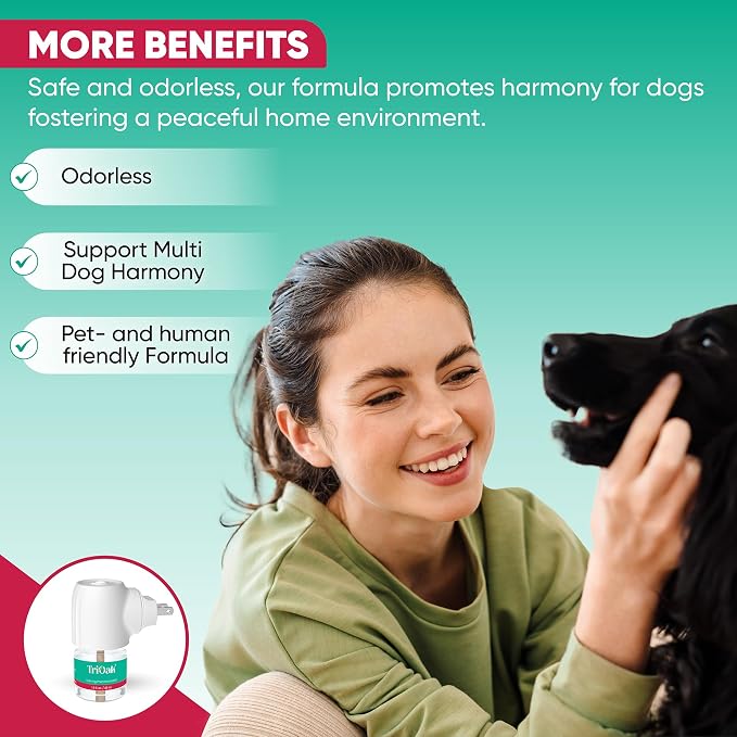 Calming Diffuser for Dog: Appeasing Dog Pheromones Calming Diffuser Plug in Kit for Separation