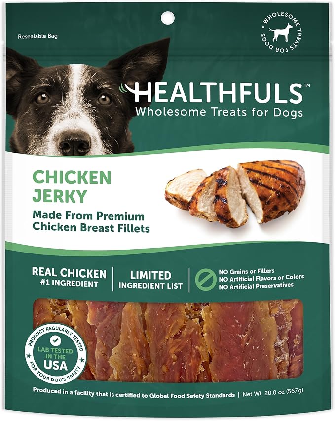 HEALTHFULS Chicken Jerky Dog Treats, 20oz