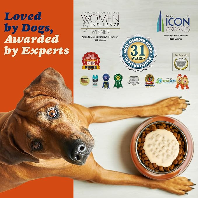 CLEAR CONSCIENCE PET® Arfredo SuperGravy® Dog Food Topper Hydration Broth Mix Greek Yogurt Cheese Blend Kibble Seasoning Probiotics Prebiotics Enzymes Taurine, 2.1 oz. 14 Scoops All Life Stage