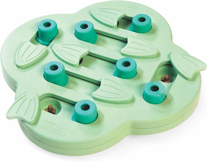 Outward Hound Nina Ottosson Puppy Hide N' Slide Dog Toy Treat Puzzle, 11.6" | Level 2 Intermediate, 14 Hidden Treat Compartments, Holds 1/4 Cup Kibble or Treats, Easy Clean, No BPA, Enrichment, Puppies