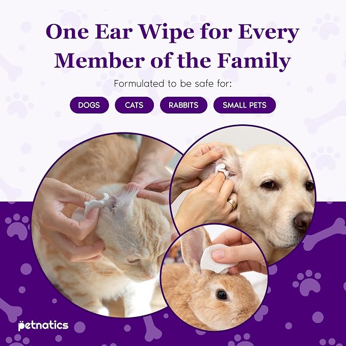 Gentle Guard Dog Ear Wipes with Aloe and Chamomile, 100 Count 1 Pack