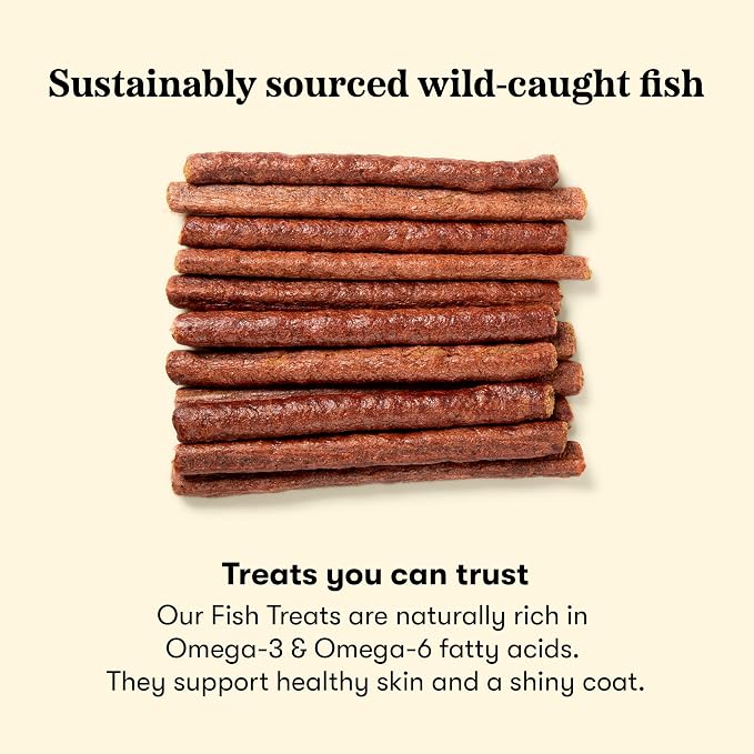 Plato Meat Sticks Lamb Dog Treats, Air-Dried High-Protein Soft Chews, Grass-Fed New Zealand Lamb with Omega Fish Oil, 10 oz