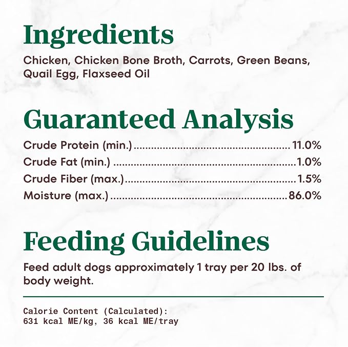 Nutro So Simple Wet Dog Food Meal Complement, Dog Food Toppers Chicken Recipe in Bone Broth, 2 oz. Trays (10 Count, Pack of 1)