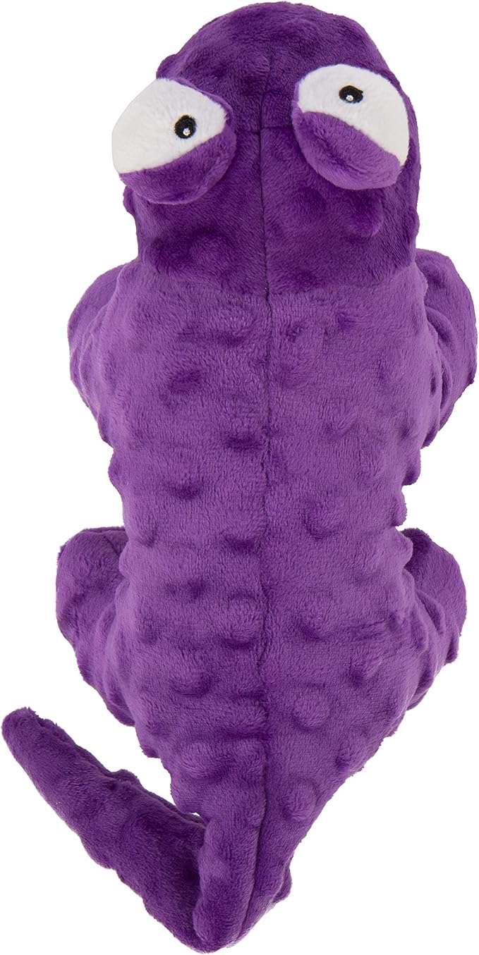 goDog Action Plush Lizard Animated Squeaky Dog Toy, Chew Guard Technology - Purple, One Size