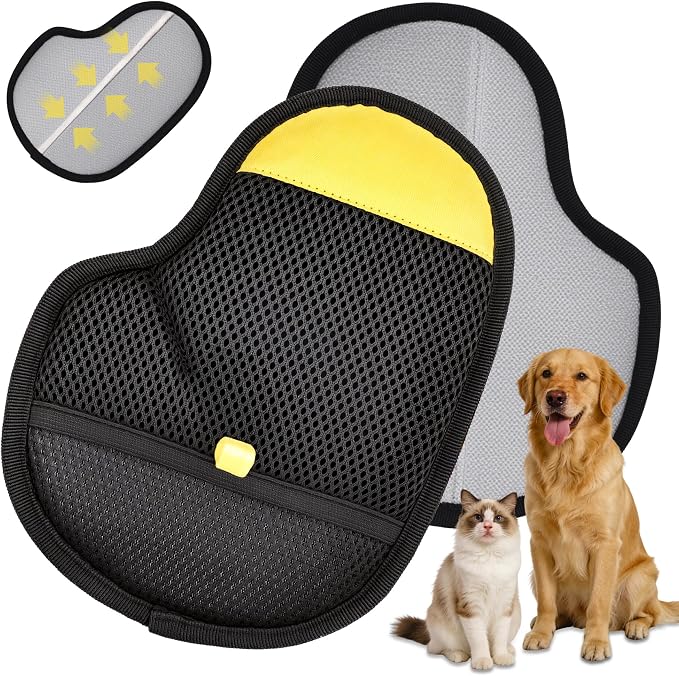 Pet Hair Removal Glove, Yellow