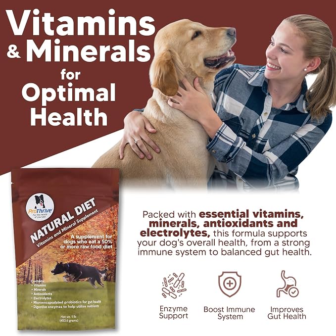 Formulated Canine Natural Diet Vitamins Supplement 1lb