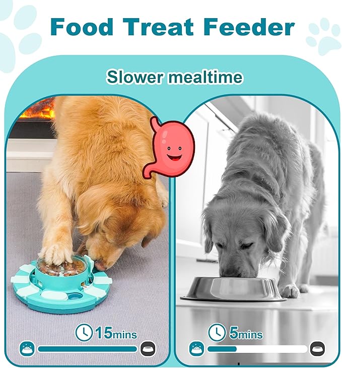 Aluckmao Dog Puzzle Toy, Food Treat Feeder, Mental Stimulation
