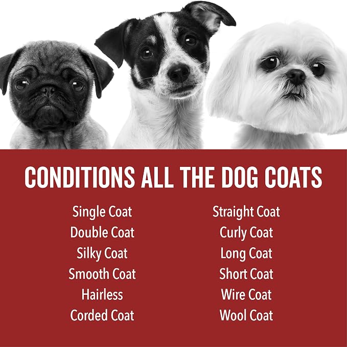 Pride and Groom DogDays Nourishing Dog Conditioner | Tearless, Hypoallergenic Formula for Allergies, Itching & Dry Skin | Natural Detangler for Dogs | Extends Life of Dog Groom | 16 oz