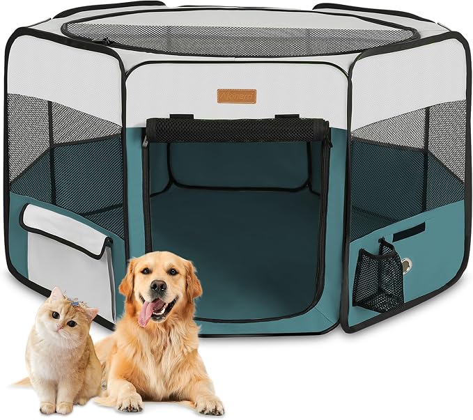 Portable Foldable Dog Playpen - Pet Tent, XL (No Carry Bag)