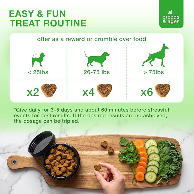 Calming Chews for Dogs, Valerian, Chamomile