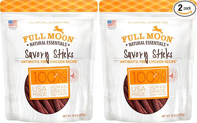 Full Moon Chicken Sticks Dog Treats - 16oz (Pack of 2)