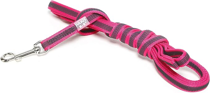 Color & Gray Super-Grip Leash with Handle, 14 mm x 3 m, Pink-Gray