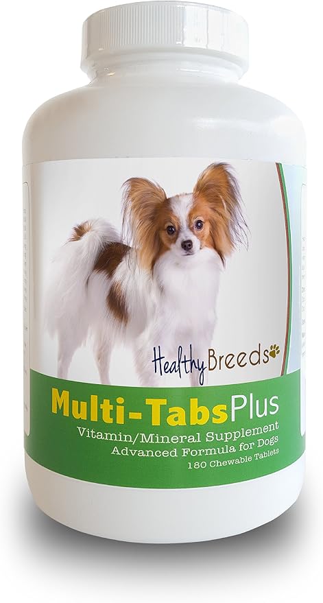 Healthy Breeds Papillon Multi-Tabs Plus Chewable Tablets 180 Count