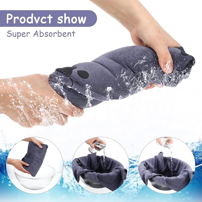 Kifmurase 5PCS Microfiber Dog Towels for Drying Dog, 39'' X 23.6'' Pet Towel, Super Absorbent and Soft Pet Grooming Dogs Paw Towel, Fast-Drying Towels Shower Bath Supplies for Large Medium Small Dogs