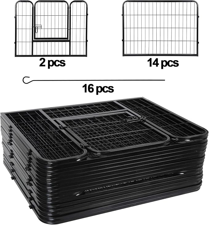 ZENY Dog Playpen, 24in 16 Panels