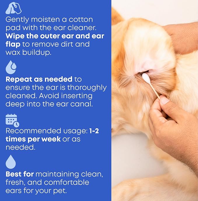 Cat & Dog Ear Cleaner Drops & Wash Solution