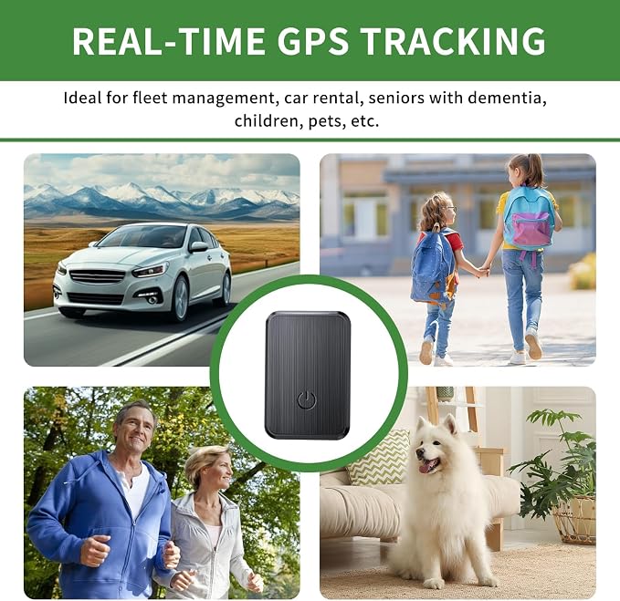 GPS Tracker for Vehicles - Tracking Devices for Cars Hidden, Tracker Device for Vehicles No Monthly Fee, Magnetic Car Tracker Device Real-Time Location, No Subscription, for Cars Kids Pet Trucks