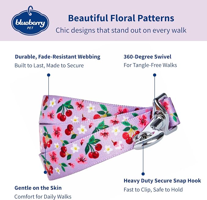 Cherry Garden Dog Leash