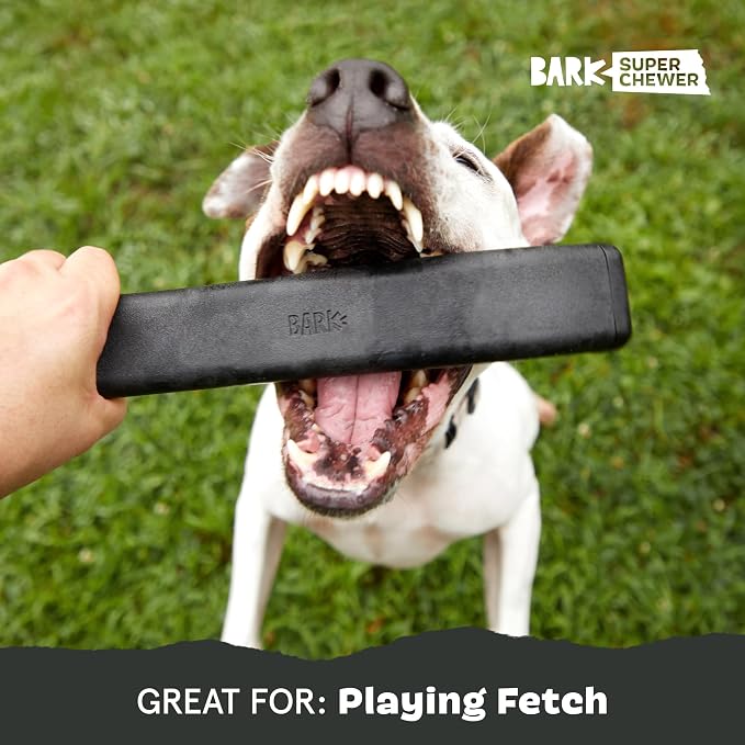 BarkBox Throwbar Super Chewer - Toy for Medium to Large Dogs | Durable Dog Toy for Aggressive Chewers - Fetch Chew