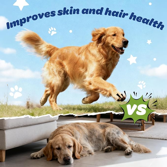Dog Multivitamin with Glucosamine, Chondroitin, MSM & Probiotics – 8-in-1 Hip & Joint, Skin & Coat, Gut, Heart & Immune Health Supplement Soft Chews for Dogs – 120 Count