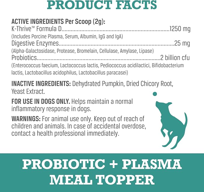 WINPRO Pet Gut Health & Probiotic + Plasma Meal Topper Bundle for Dogs (Plasma Powered Soft Chews and Meal Topper Powder for Digestive Health and Immune Health Support)