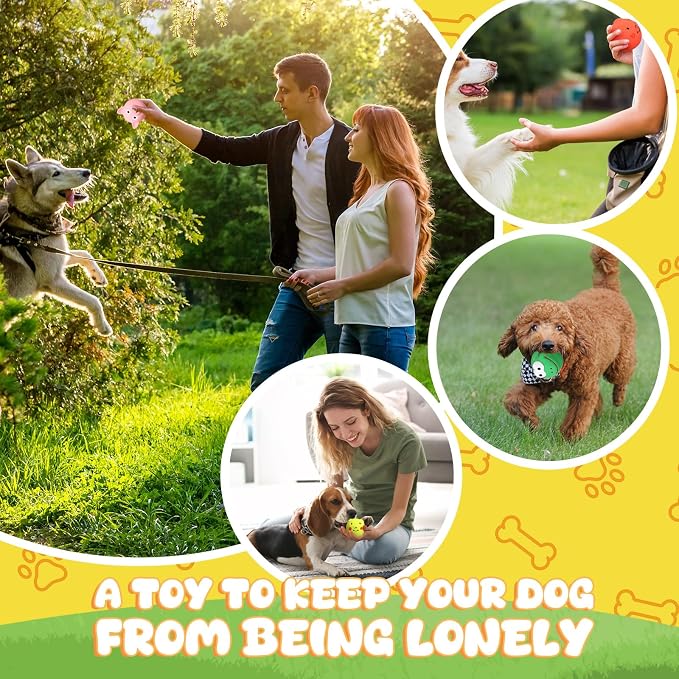 20 Pack Latex Dog Squeaky Toys Squeak Latex Puppy Toy Soft Rubber Funny Animal Sets Interactive Fetch Play Chew Molar Toys for Small Medium Dogs Pets