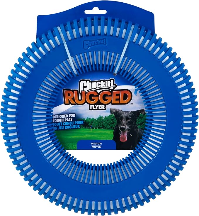 Chuckit! Rugged Flyer Dog Toy, Medium, Assorted Colors