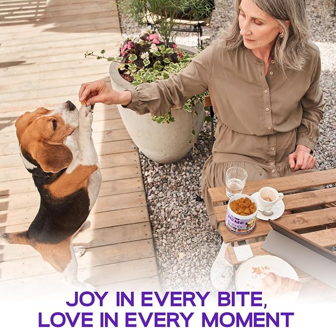 Natural Calming Dog Treats Calming Oil, Valerian, Glucosamine