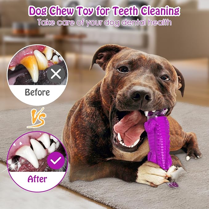 Jeefome Dog Chew Toys for Aggressive Chewers | Indestructible Dog Toys for Small Meduium Large Breed, Suitable for Indoor and Outdoor Play