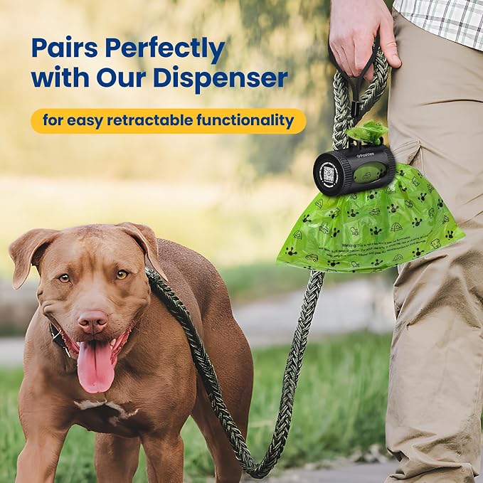 Dog Poop Bags, Cat Litter Bags, Guaranteed Leak Proof and Extra Thick Poop Bag Rolls for Dogs, Lavender Scented, 270 Count