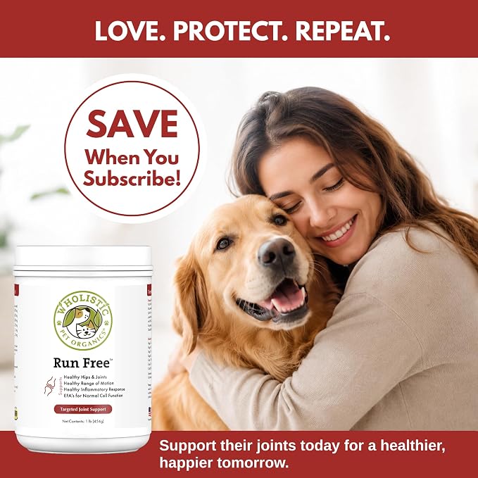 Max Strength Hip and Joint Supplement for Dogs & Cats, 1 lb, 113 Scoops