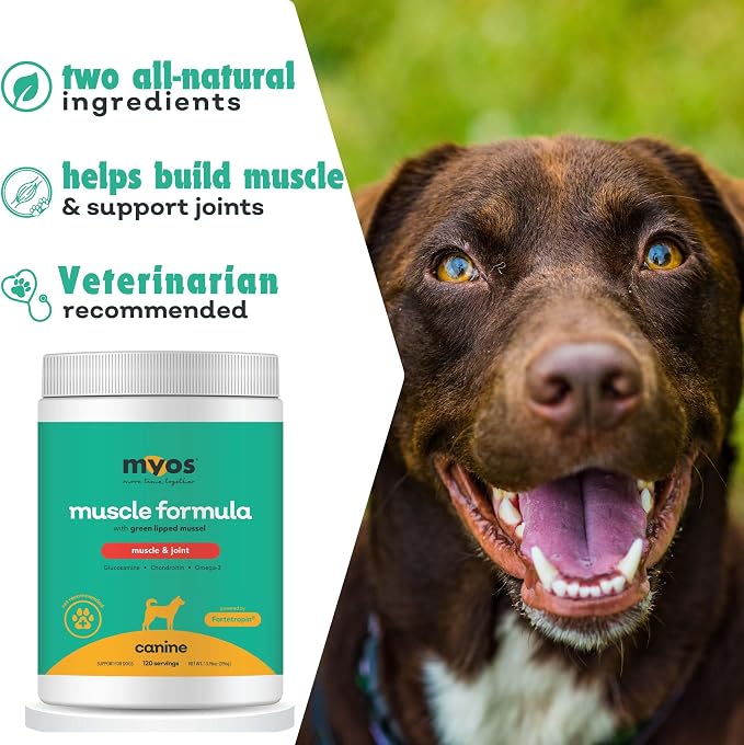 MYOS Muscle & Joint Dog Supplement - Hip & Joint Support Powder - 396g