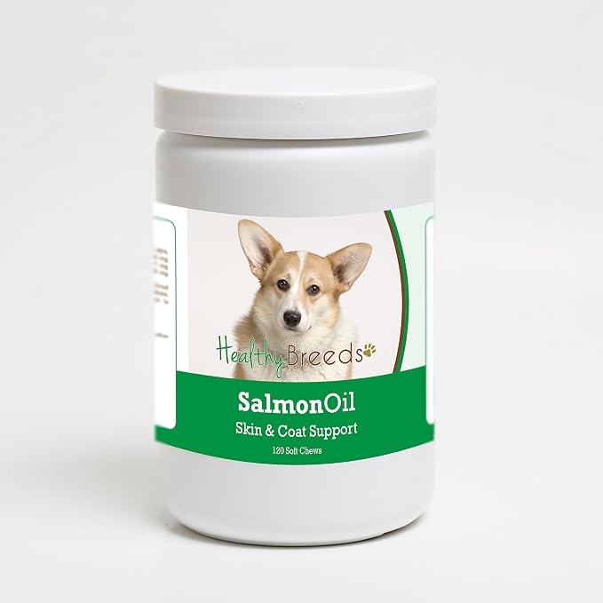 Healthy Breeds Cardigan Welsh Corgi Salmon Oil Soft Chews 120 Count