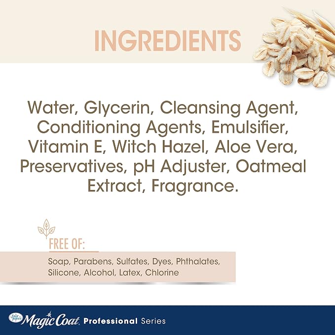 Four Paws Magic Coat Nourishing Oatmeal Grooming Wipes, Peach Scent, 100 Count