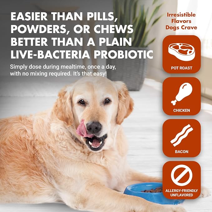 Pre & PostBiotic Dog Support - Digestive & Stool Quality, Picky Eaters