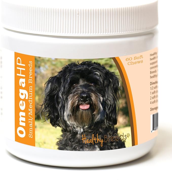 Healthy Breeds Maltipoo Omega HP Fatty Acid Skin and Coat Support Soft Chews 60 Count