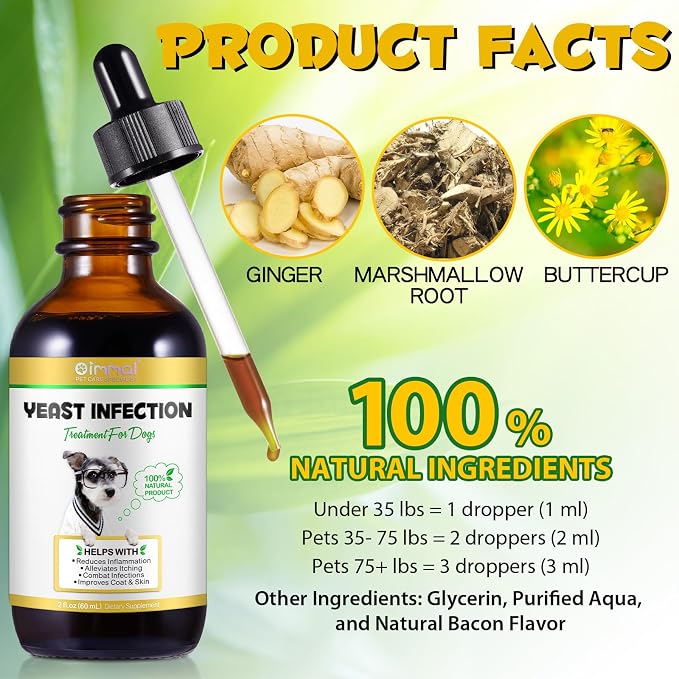 Yeast Infection Treatment for Dogs, 4 fl oz / 120ml