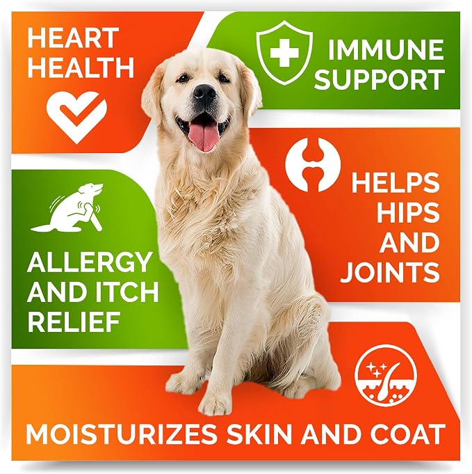 Omega 3 + Probiotics Dogs Bundle - Allergy & Itch + Improve Digestion & Immunity - Omega 3 & Pumpkin + Digestive Enzymes - Prebiotics - Itchy Skin + Itching & Licking Treats - 300 Chews - Made in USA