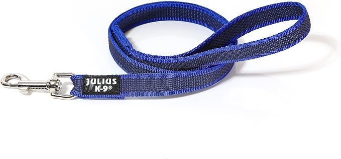Color & Gray Super-Grip Leash with Handle, 0.79 in x 3.9 ft, Blue-Gray