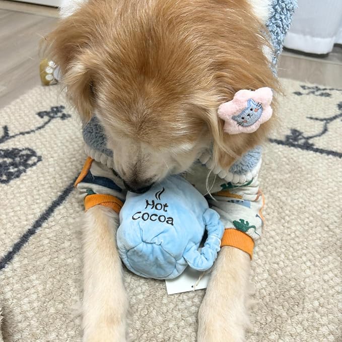 CECE PAW Dog Puzzle Toy, Treat Dispensing Enrichment Toys, Hide and Seek Interactive Dog Toys for Boredom and Mental Stimulation, 5 Pack Squeaky Crinkle Snuffle Mat for Puppy Small Dogs