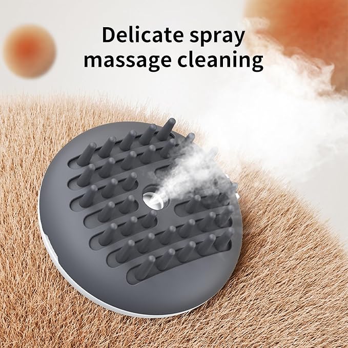 Cats Comb Pet Grooming Tool Rechargeable Sprayer Brush for Loose Furs Removal Cats Dogs Massage Grooming Pet Hair with Sprayer