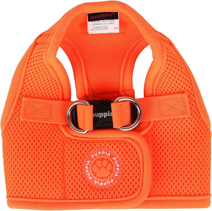 Puppia Neon Soft Vest Harness B, X-Large, Orange