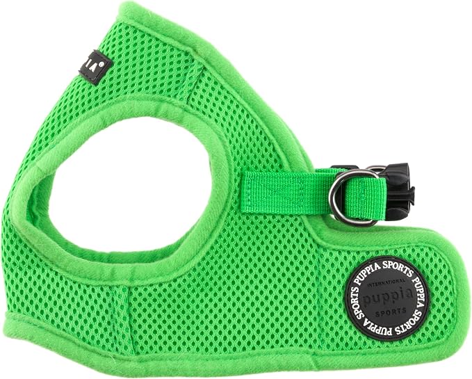 PUPPIA International Harness Soft B Vest, X-Small, Green